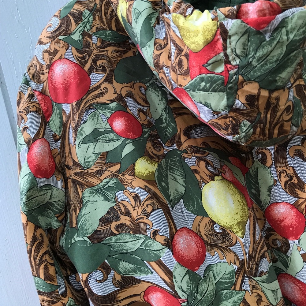 Vintage Silk Italian Hooded Bomber Jacket - Picture 9 of 12